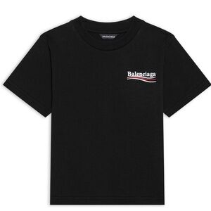 BALENCIAGA NWOT KIDS - POLITICAL CAMPAIGN T-SHIRT IN BLACK SIZE L